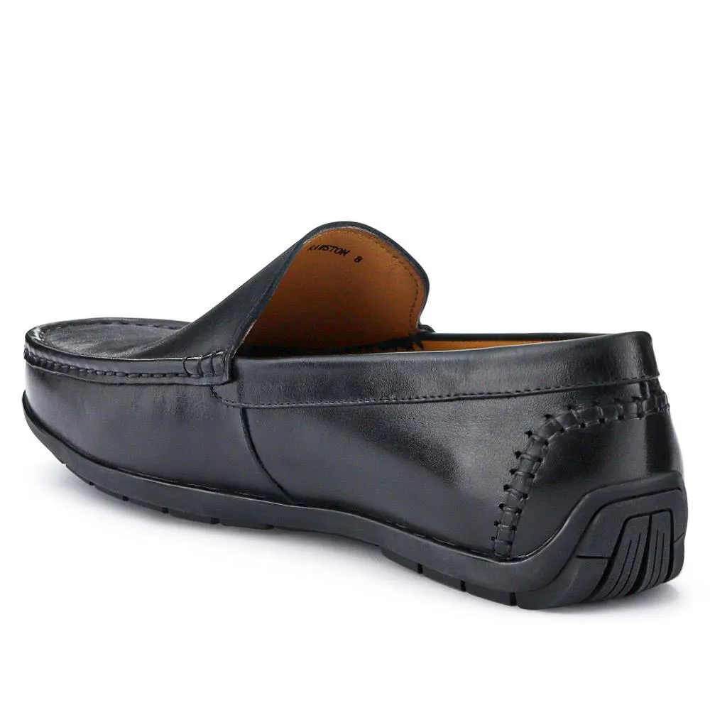 Rawston Wide Fit Smart Leather Slip-On Shoes - RAWSTON / 327 069