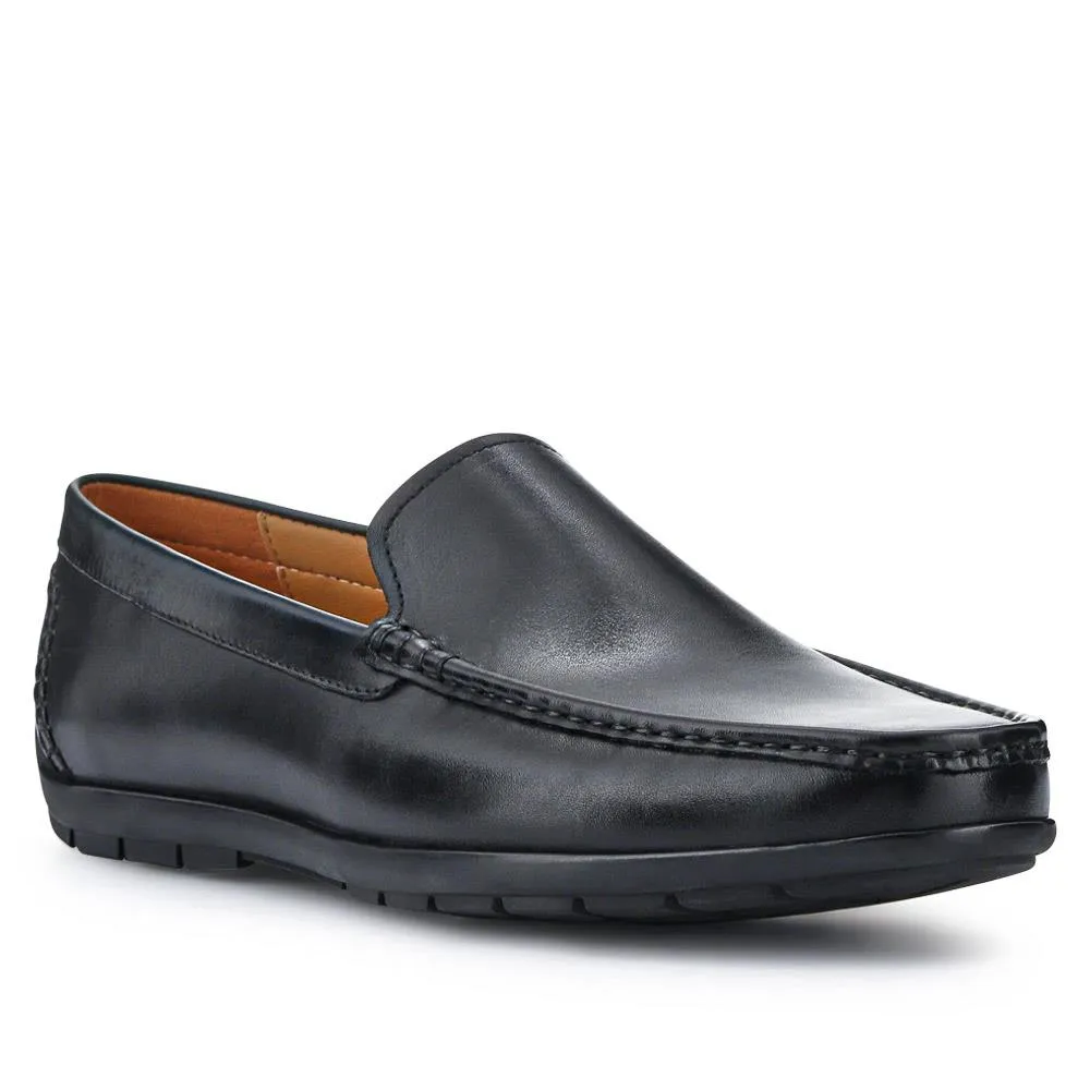Rawston Wide Fit Smart Leather Slip-On Shoes - RAWSTON / 327 069