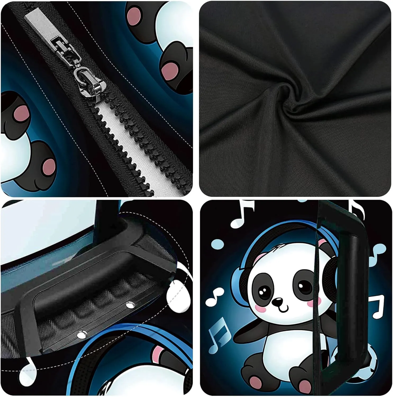 RYUITHDJP Suitcase Cover 18-22 Inches, Luggage Cover for Suitcase Premium Zipper Close Protect and Personalize Your Luggage - Cute Panda