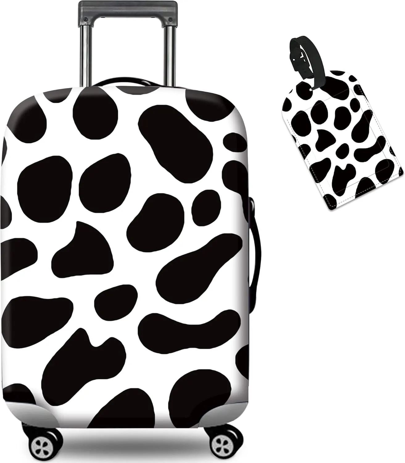 RYUITHDJP Suitcase Cover 29-30 Inchs, Luggage Cover for Suitcase Premium Zipper Close Protect and Personalize Your Luggage - Cow Print