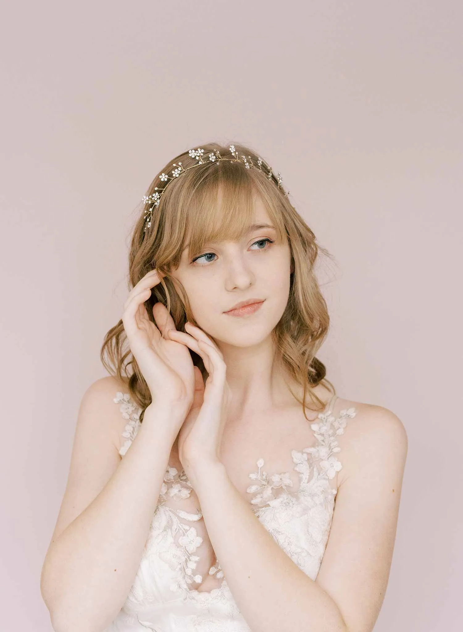 Shimmering droplets crystal hair vine - Style #2135