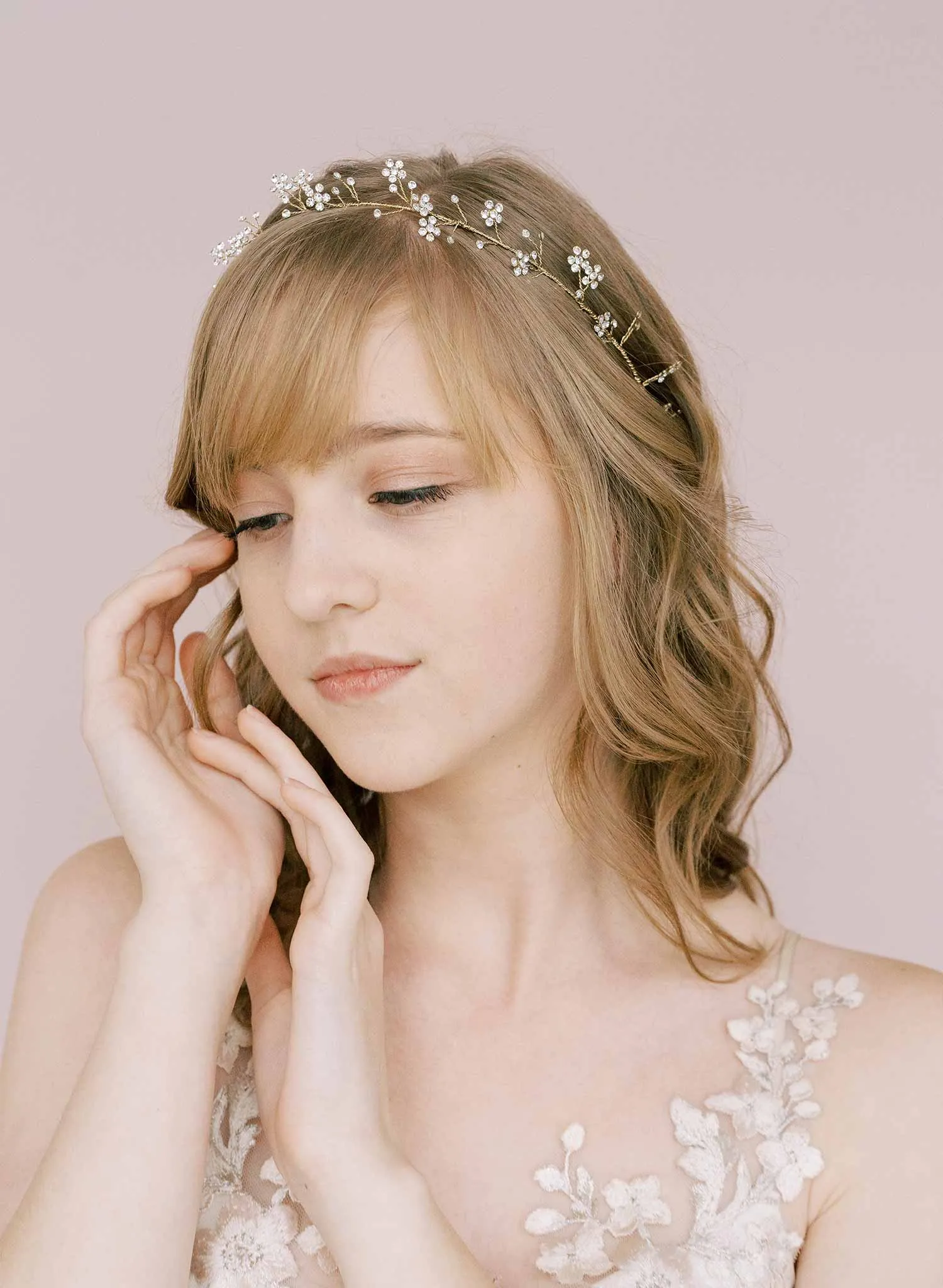 Shimmering droplets crystal hair vine - Style #2135
