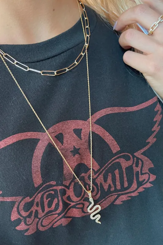 shimmering snake necklace