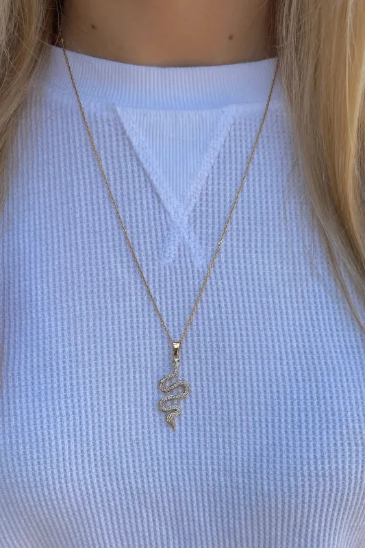 shimmering snake necklace