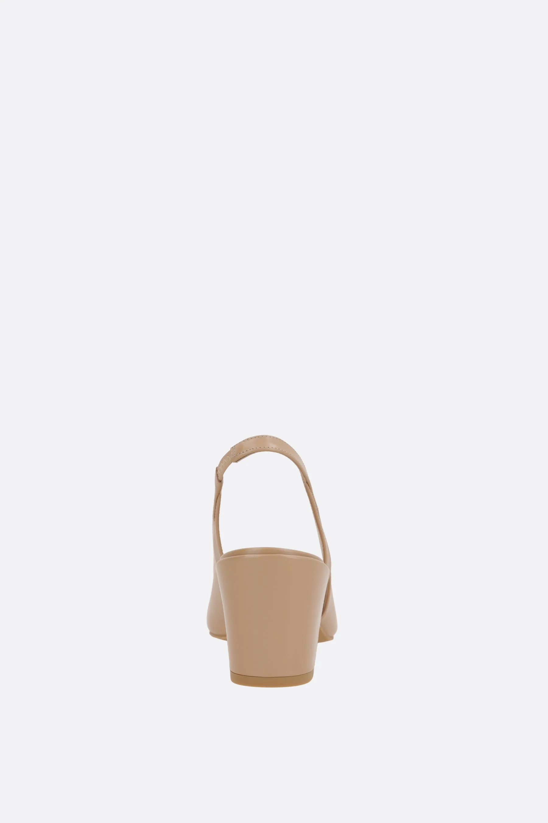 Sleek Smooth Patent Leather Slingbacks