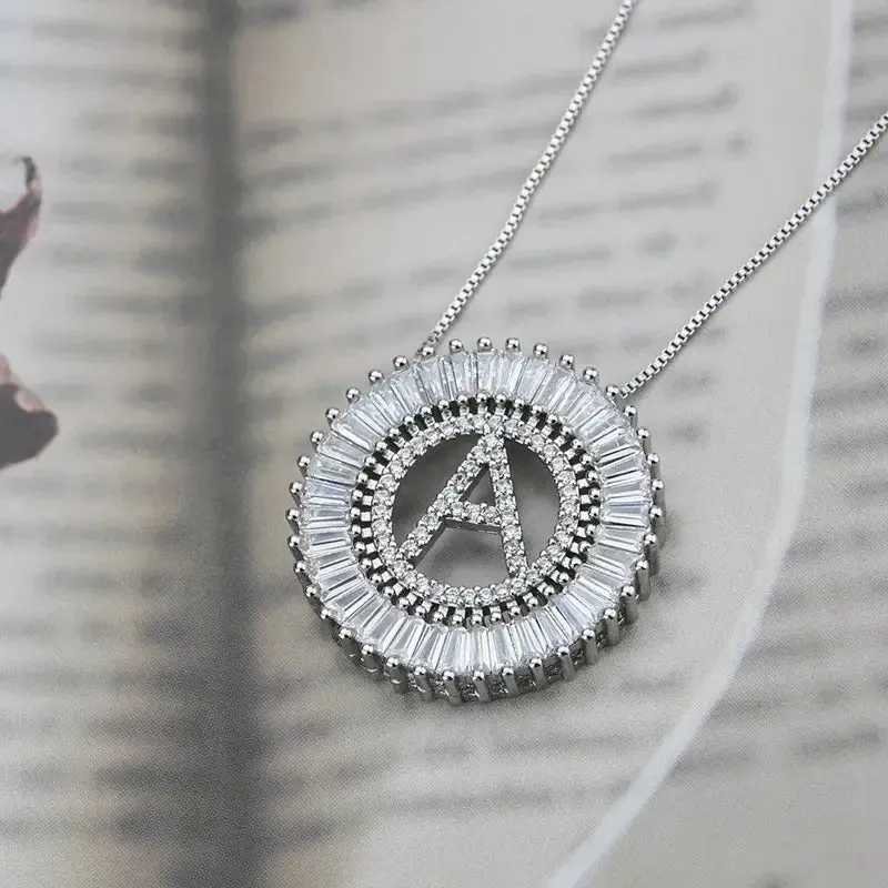 Sparkling Bling Initial Necklace