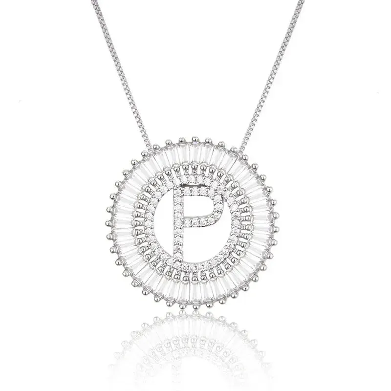 Sparkling Bling Initial Necklace