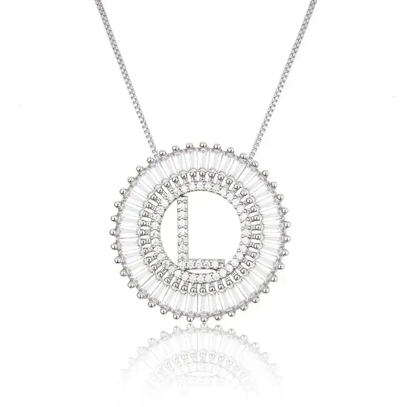 Sparkling Bling Initial Necklace