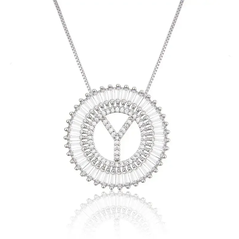 Sparkling Bling Initial Necklace