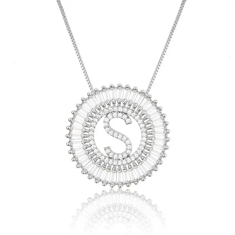 Sparkling Bling Initial Necklace