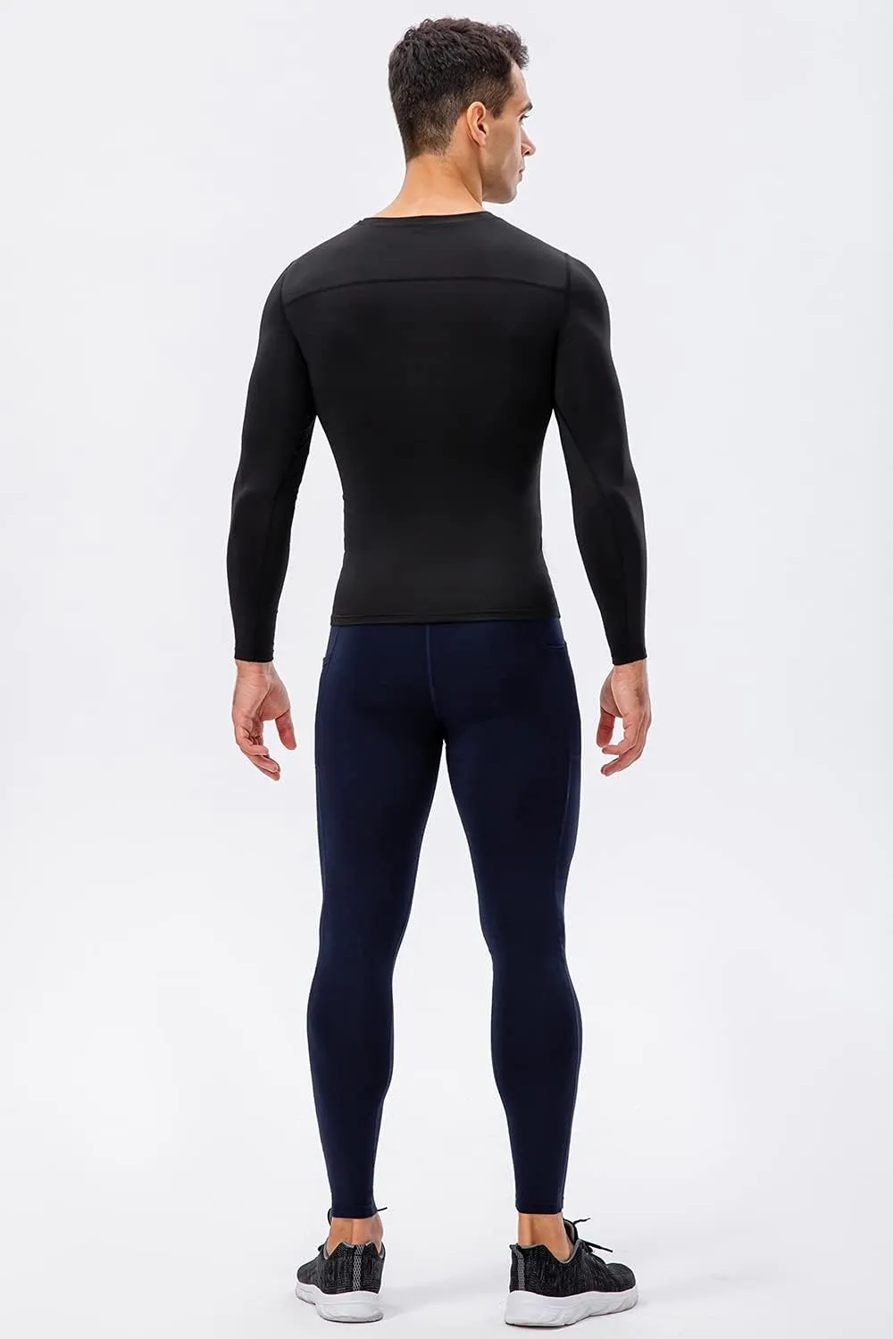 SPVISE Men's Compression Shirt Long Sleeve Athletic Workout T-Shirts Top Active Sport Baselayer Undershirt Gear Shirt Dry Fit