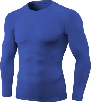 SPVISE Men's Compression Shirt Long Sleeve Athletic Workout T-Shirts Top Active Sport Baselayer Undershirt Gear Shirt Dry Fit