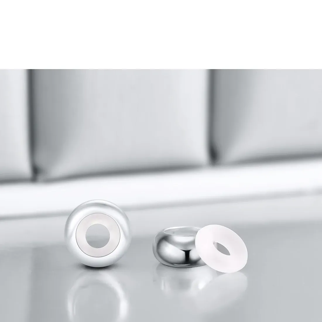 Stopper Charms Set of 2 925 Sterling Silver