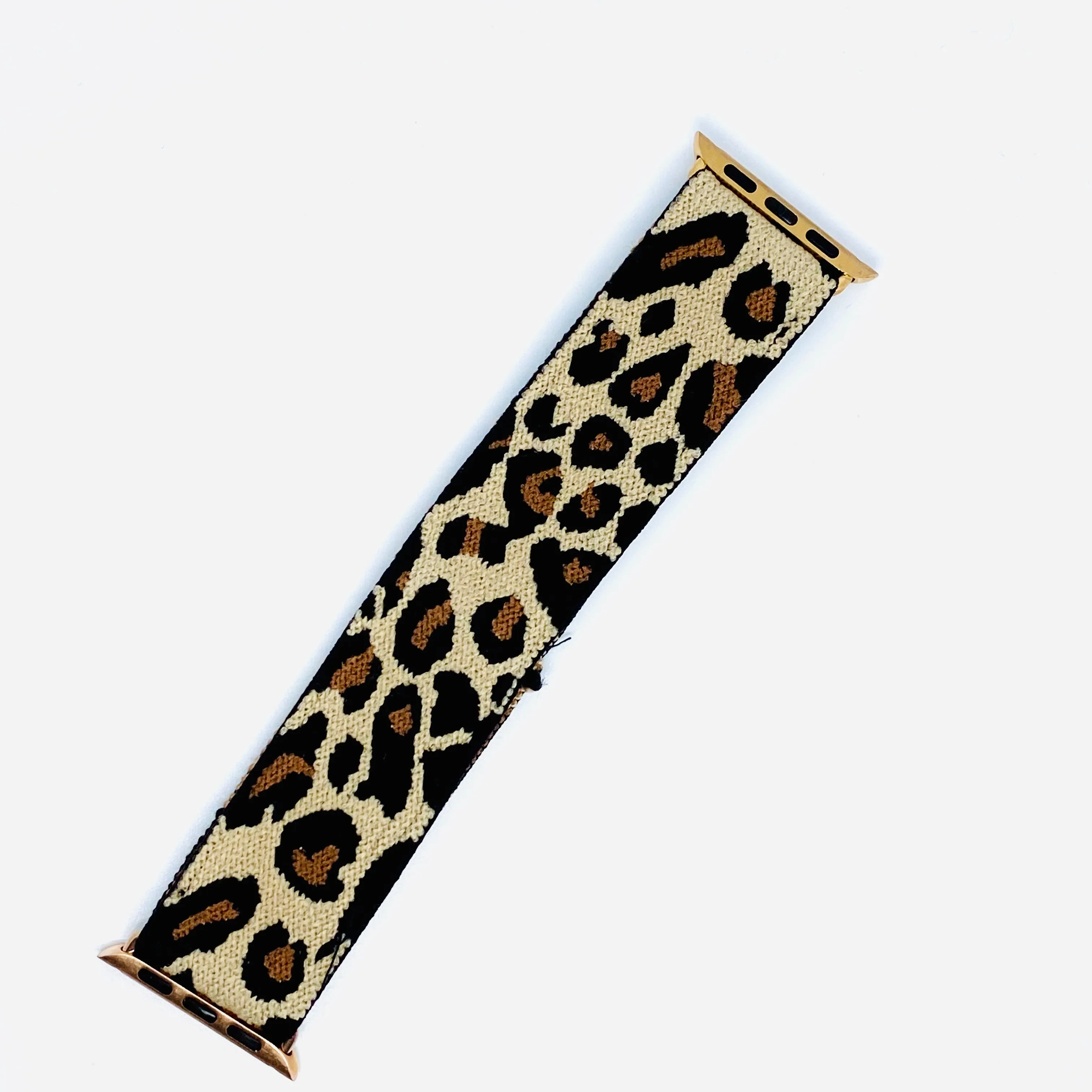 Stretchable Elastic Leopard Print Band For Apple Watch Two Colors Available