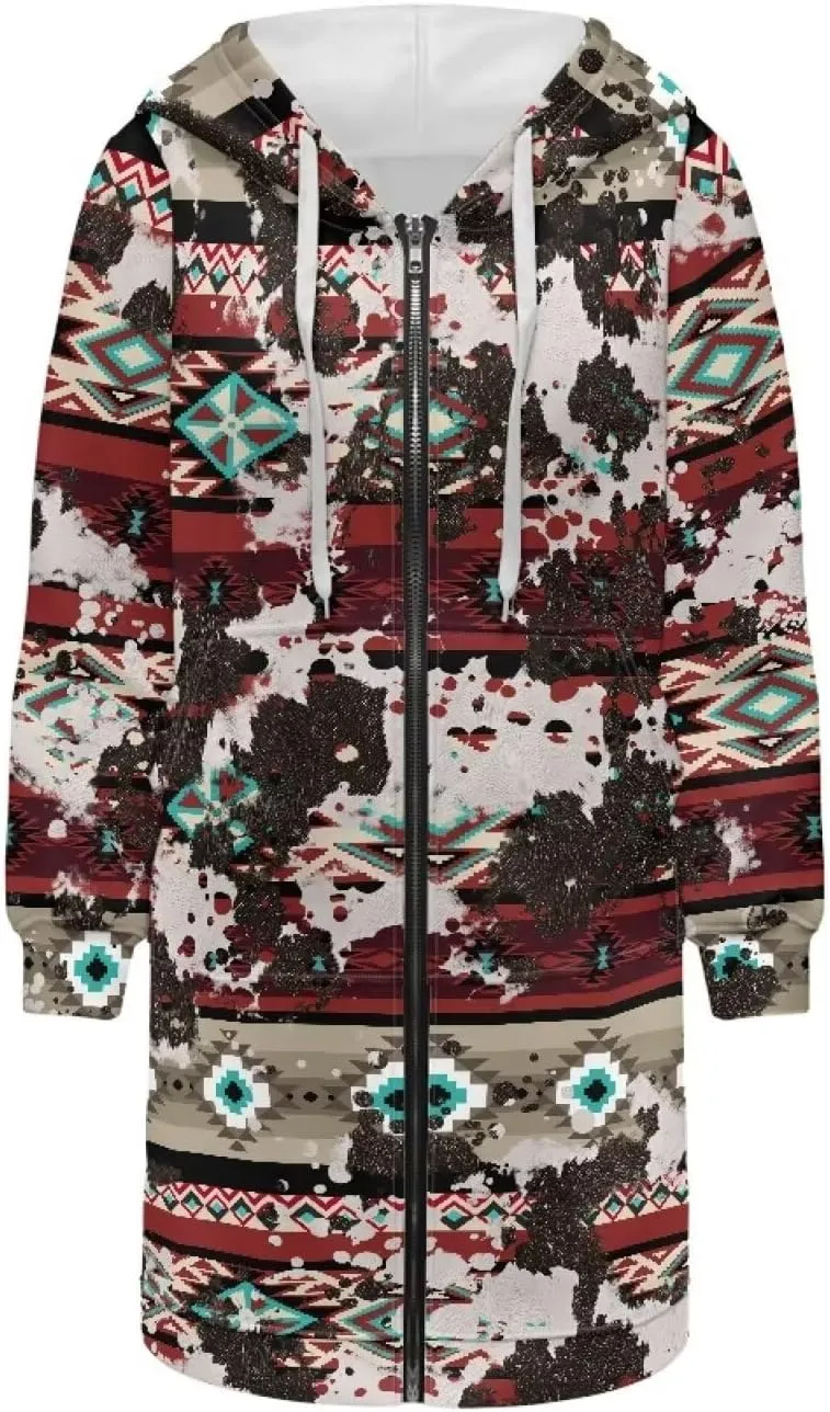 Suobstales Womens Zip Up Hoodies Long Sleeve Fall Lightweight Hooded Sweatshirt Oversized Fleece Jacket with Kangaroo Pockets