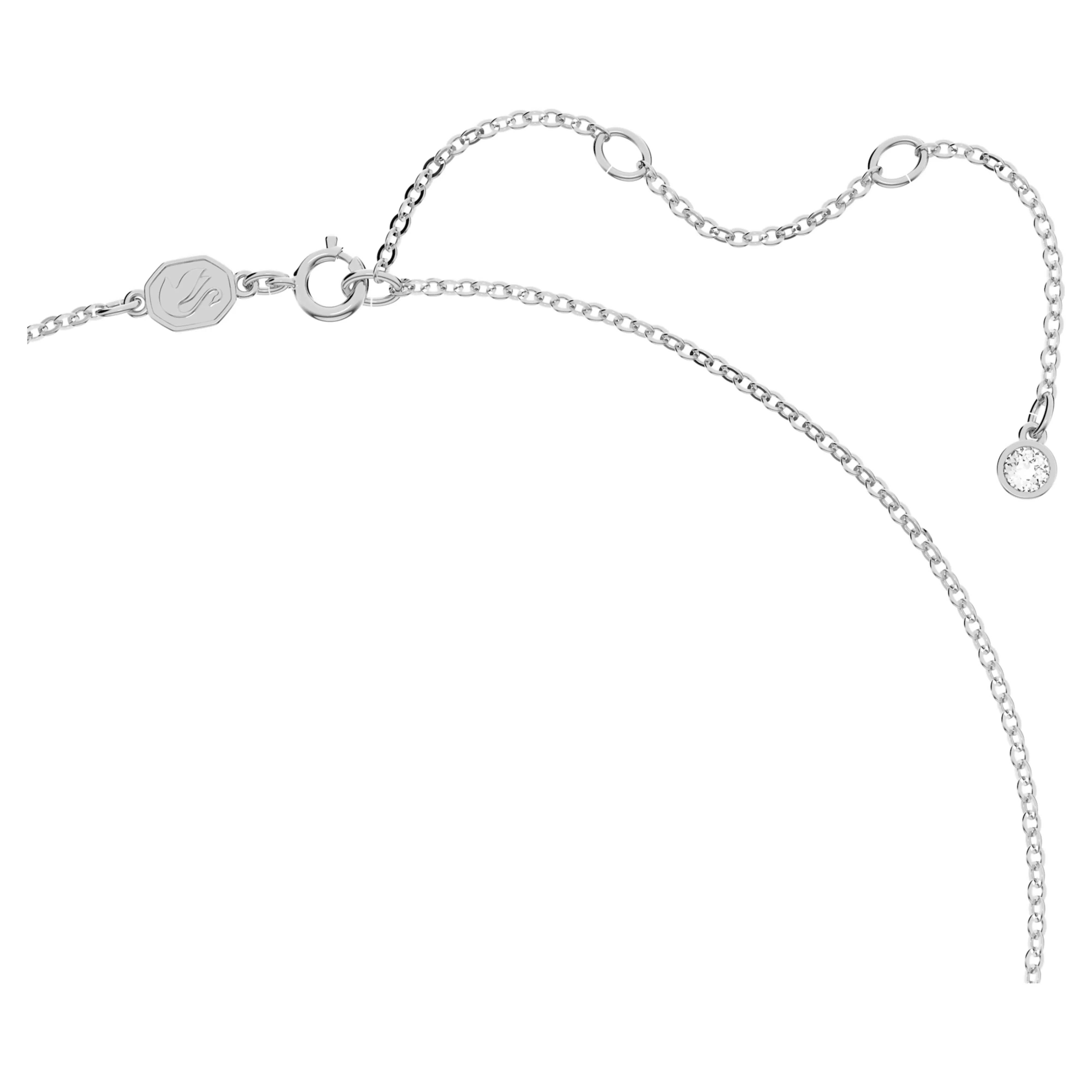 Sparkling Swarovski Stella Star Pendant Necklace in Blue with Rhodium Plating - Model 5639186