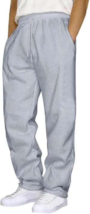 Sweatspants for Men 1/3PC Elastic Waist Drawstring Straight Leg Trousers Loose Fit Running Fitness Workout Sport Pant