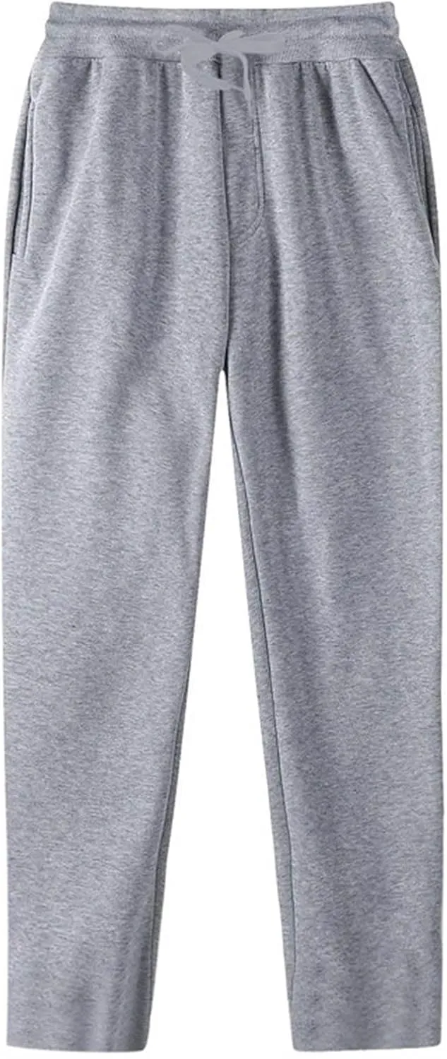 Sweatspants for Men 1/3PC Elastic Waist Drawstring Straight Leg Trousers Loose Fit Running Fitness Workout Sport Pant