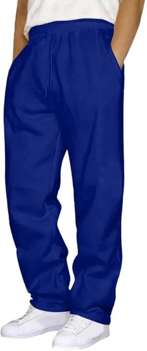 Sweatspants for Men 1/3PC Elastic Waist Drawstring Straight Leg Trousers Loose Fit Running Fitness Workout Sport Pant