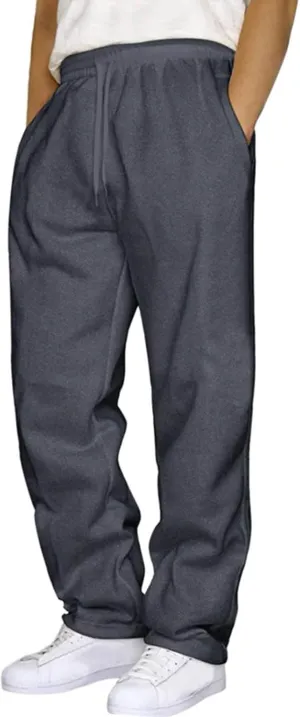 Sweatspants for Men 1/3PC Elastic Waist Drawstring Straight Leg Trousers Loose Fit Running Fitness Workout Sport Pant