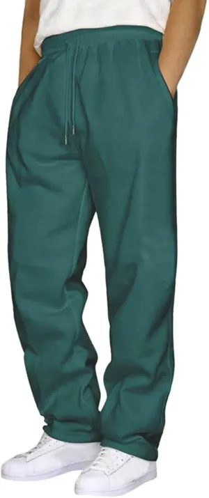 Sweatspants for Men 1/3PC Elastic Waist Drawstring Straight Leg Trousers Loose Fit Running Fitness Workout Sport Pant