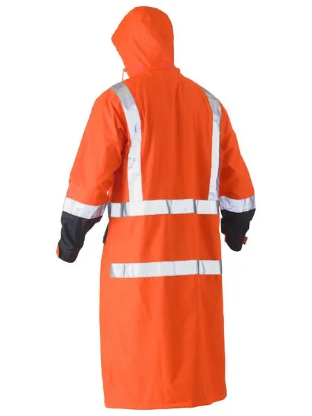 Taped Long Rain Coat For Women