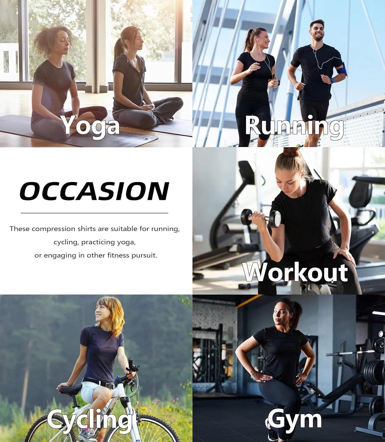 TELALEO 4 Pack Women's Compression Shirt Running Athletic T-Shirts Workout Tops Baselayer Short Sleeve Yoga Gym Sports Gear