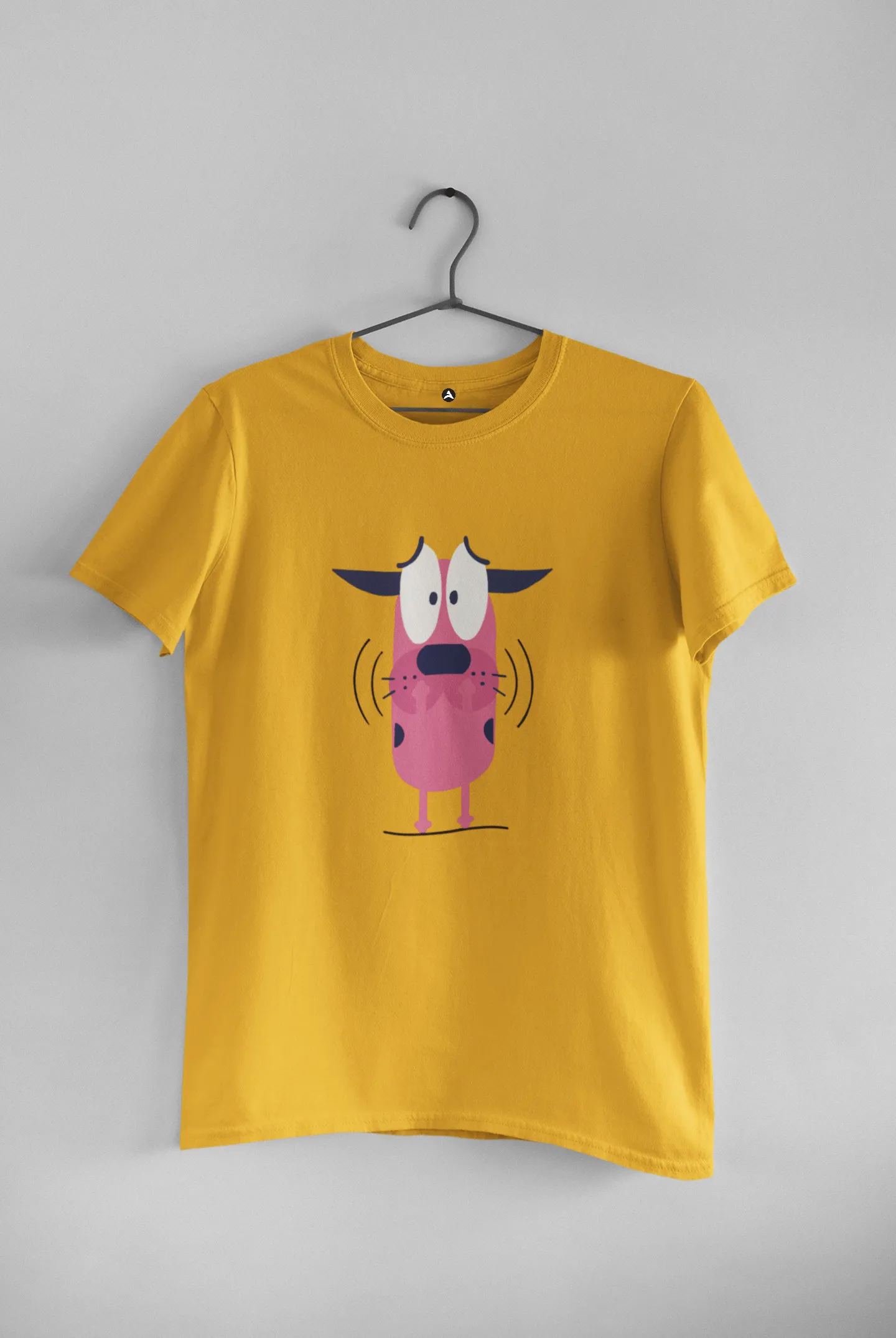 THE COWARDLY DOG  - HALF SLEEVE T-SHIRTS