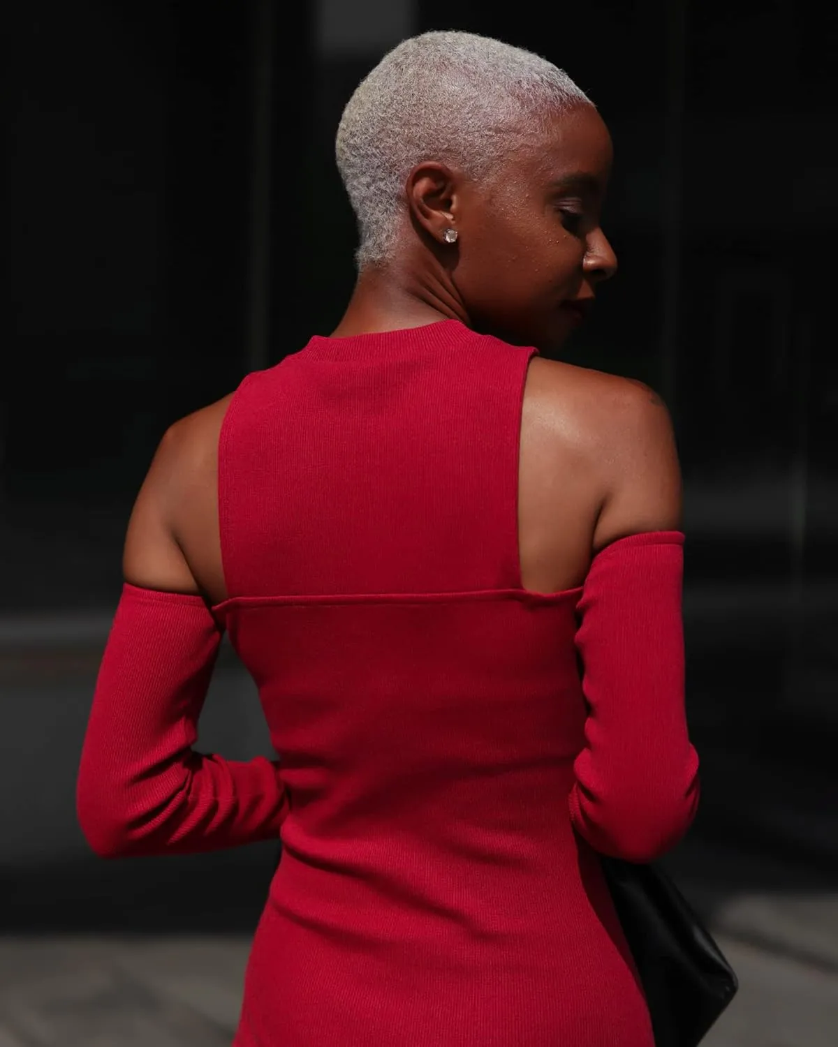 The Drop Women's Rhubarb Cutout Shoulder Dress by @signedblake