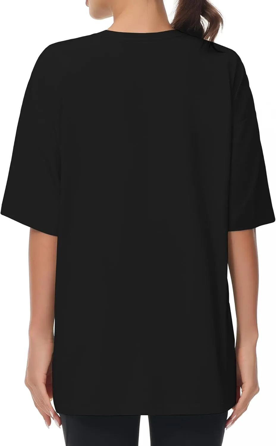 THE GYM PEOPLE Women's Casual Oversized T-Shirts Summer Crewneck Short Sleeve Workout Basic Tee Tops
