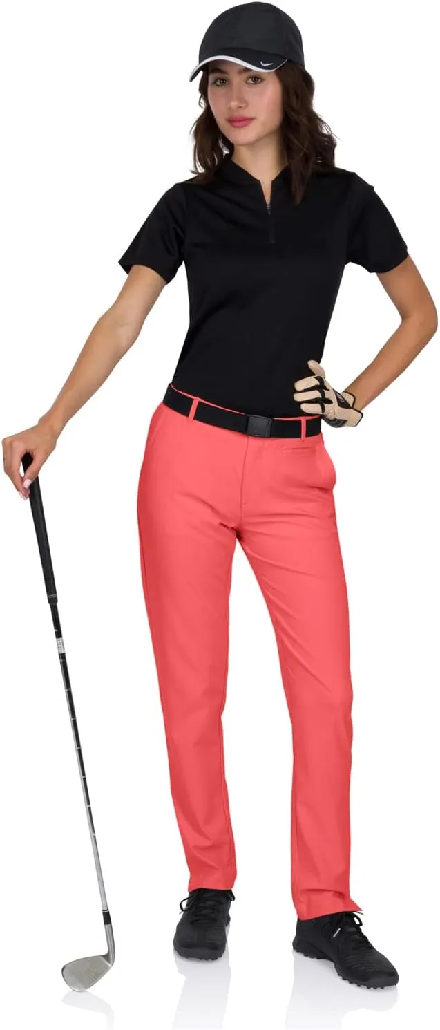 Three Sixty Six Womens Quick Dry Golf Pants - Front Coin Pocket, 4-Way Stretc, Anti-Odor & Moisture Wicking Fabric