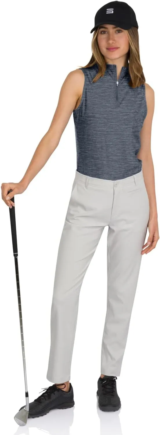 Three Sixty Six Womens Quick Dry Golf Pants - Front Coin Pocket, 4-Way Stretc, Anti-Odor & Moisture Wicking Fabric