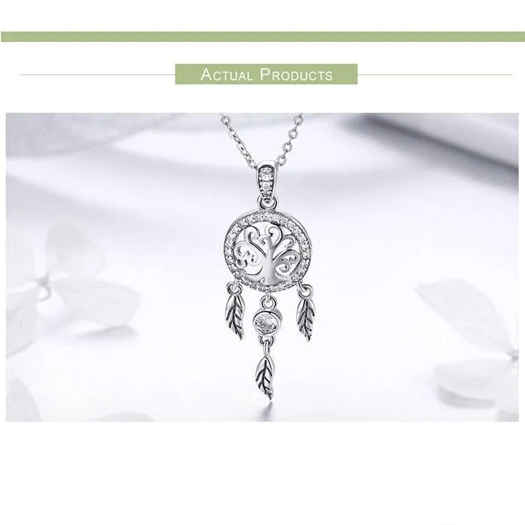 'Tree of Life Dream Catcher' Sterling Silver and CZ Jewellery Set
