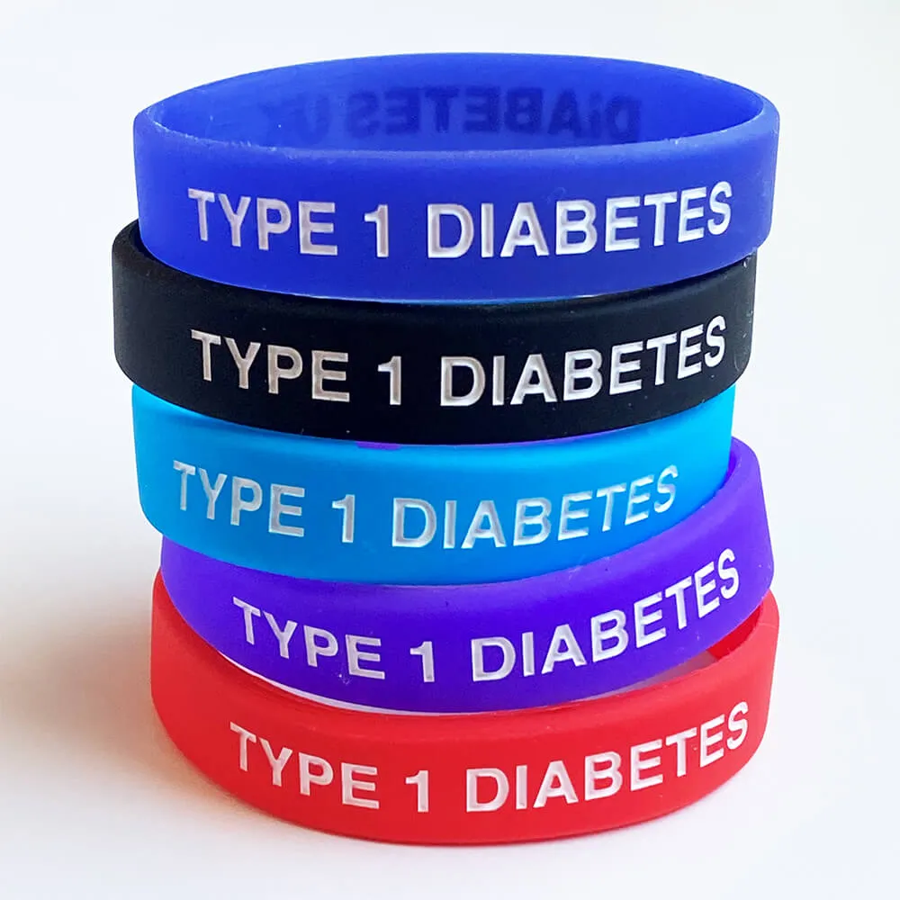 Type 1 Diabetes Wristband - Black