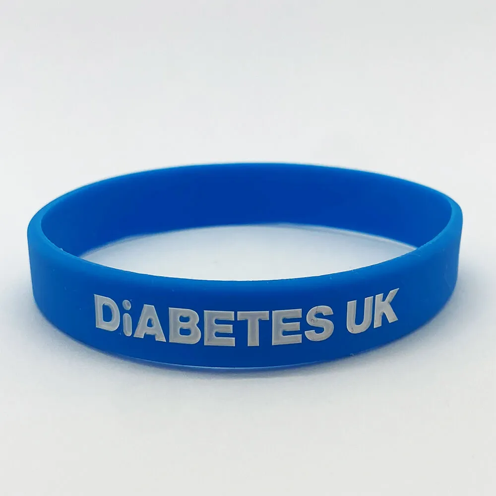 Type 2 Diabetes Wristband - Cyan Blue