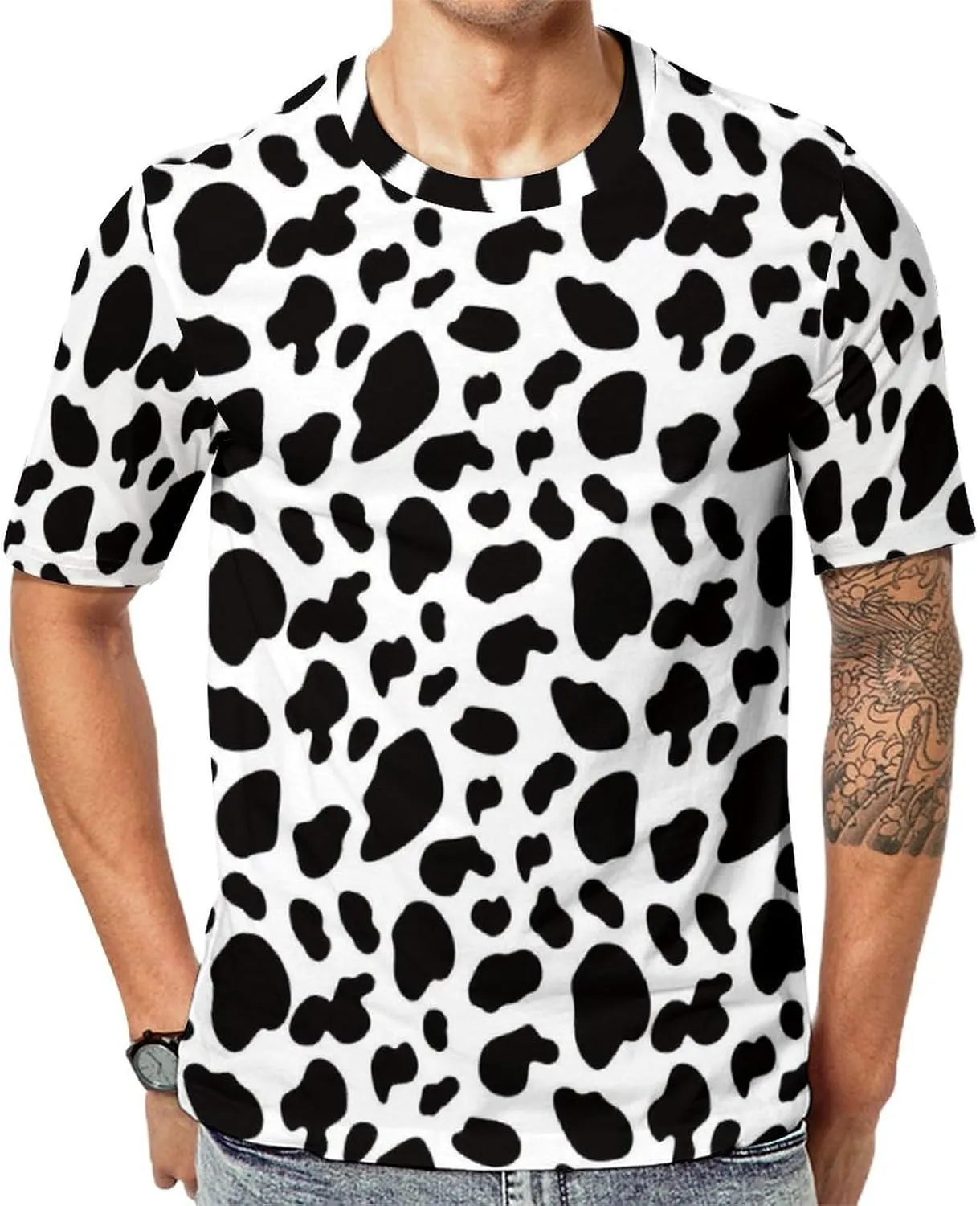 Unisex 3D Pattern Printed Casual Short Sleeve T-Shirts Summer Graphics Tops Tees for Men and Women