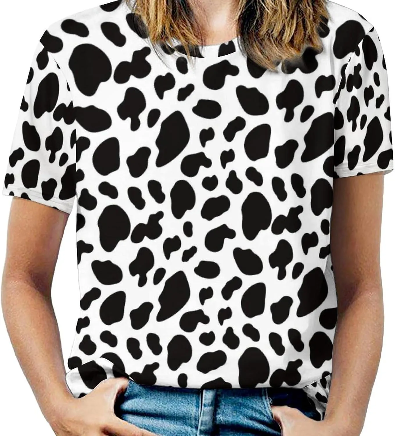 Unisex 3D Pattern Printed Casual Short Sleeve T-Shirts Summer Graphics Tops Tees for Men and Women
