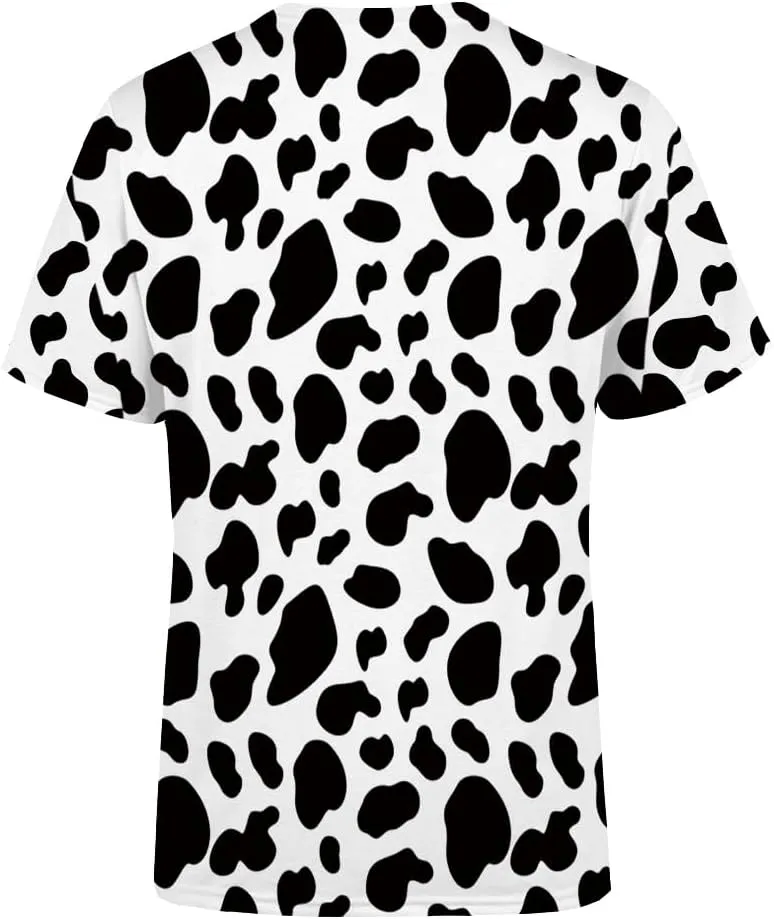Unisex 3D Pattern Printed Casual Short Sleeve T-Shirts Summer Graphics Tops Tees for Men and Women