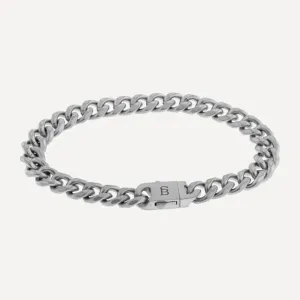 Valence Vic 8mm Chain Bracelet Silver