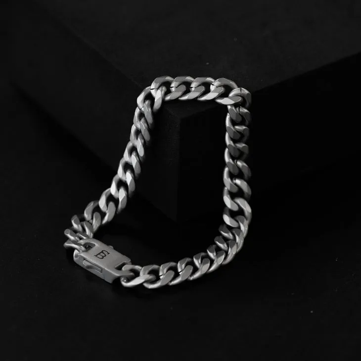 Valence Vic 8mm Chain Bracelet Silver