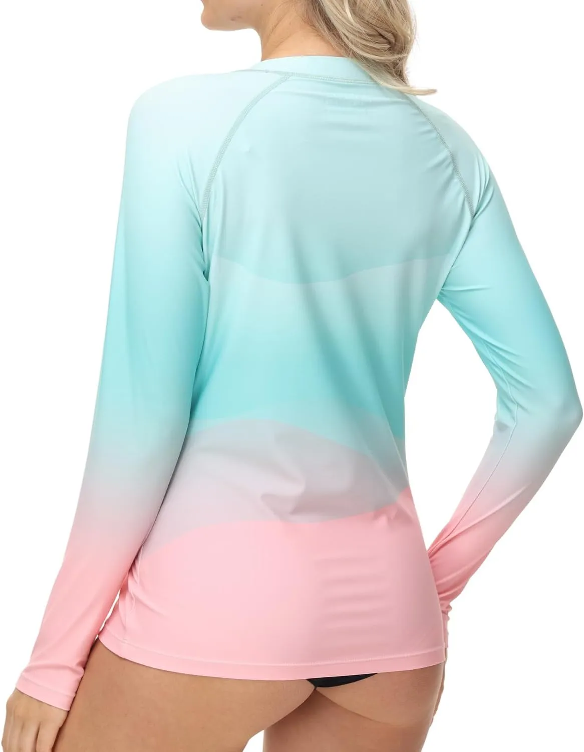 VAYAGER Womens Rash Guard UPF 50  Swim Shirts Long Sleeve Quick Dry Water Beach Surfing Swimming Tops with Thumb Hole