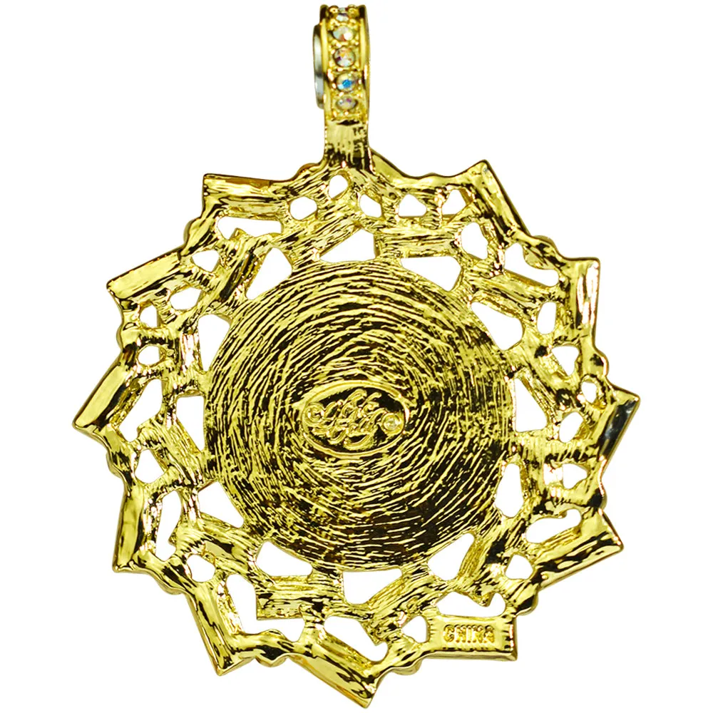 Venus Seaview Moon Baguette Magnetic Enhancer (Goldtone)