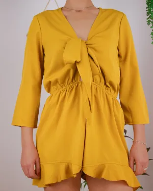 Vienna Playsuit In Mustard