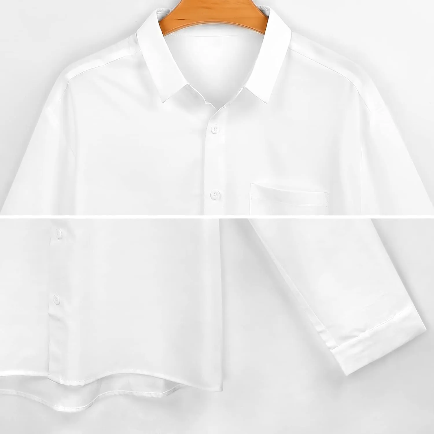 Vintage Moose Sunset Men's Button Down Shirt Long Sleeve Tops Casual Lapel Dress Shirt with Pocket