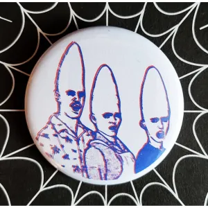 Vintage Reproduction Saturday Night Live Coneheads Small Pinback Button | 1.25" Diameter