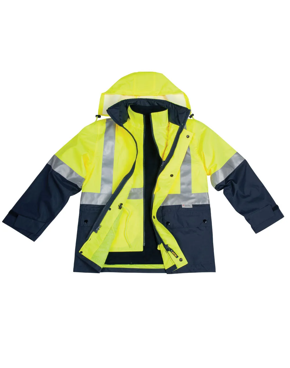 Winning Spirit Hi Vis 3 in 1 vest and jacket (SW20A)