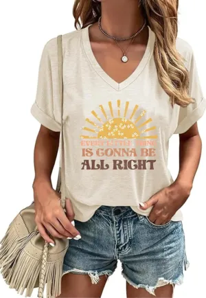 Women Rock Band T-Shirts Vintage Rock and Roll Country Music Shirt Funny Concert Outfit V-Neck Vacation Tops