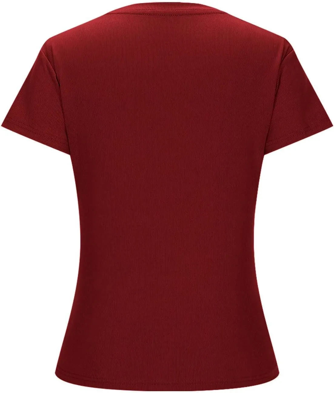 Womens Basic Teen Tees Summer Tops for Women 2024 Workout Crewneck Short Sleeve Slim Fitted Casual Crop T Shirts