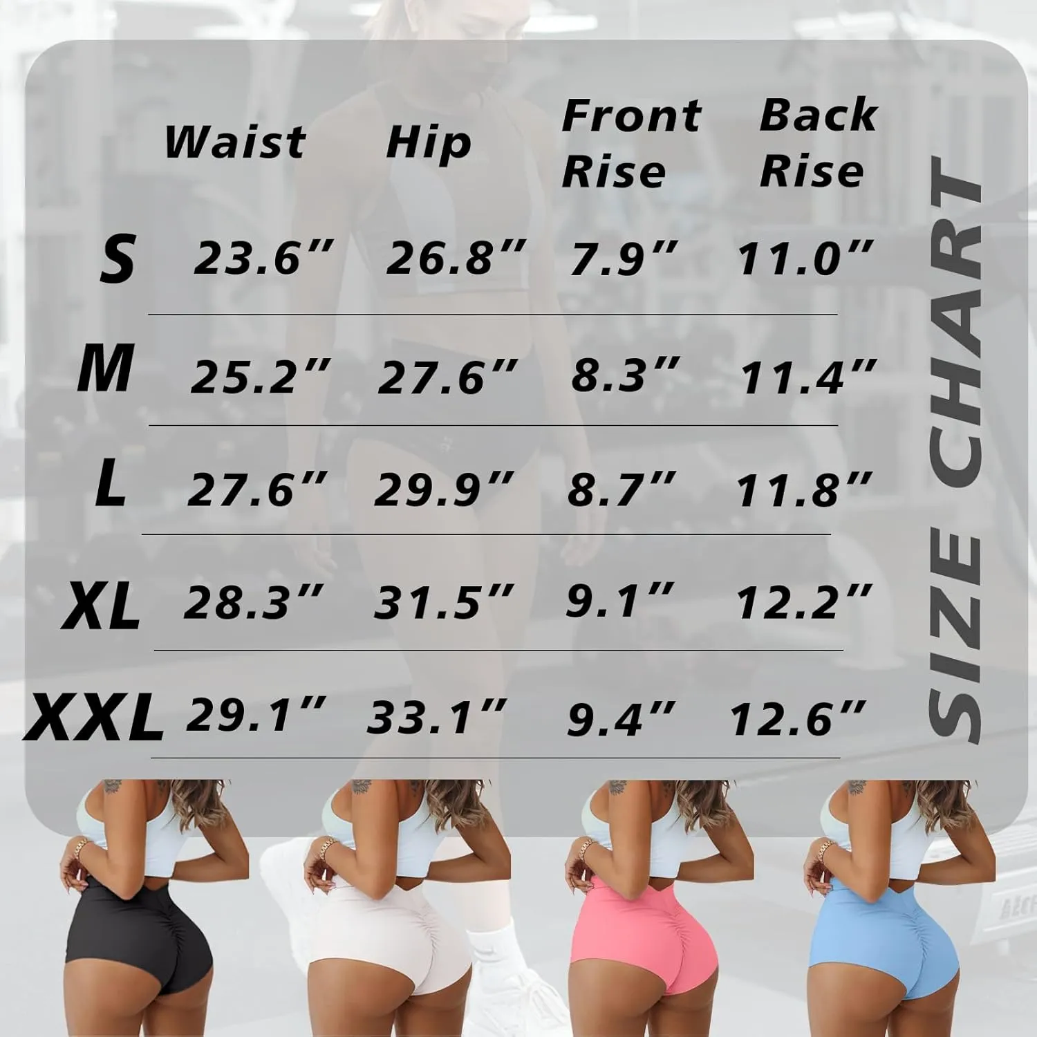 Women's High Waist Yoga Booty Shorts V Back Scrunch Butt Lifting Workout Gym Biker Dance Rave Bottoms Hot Pants Spandex