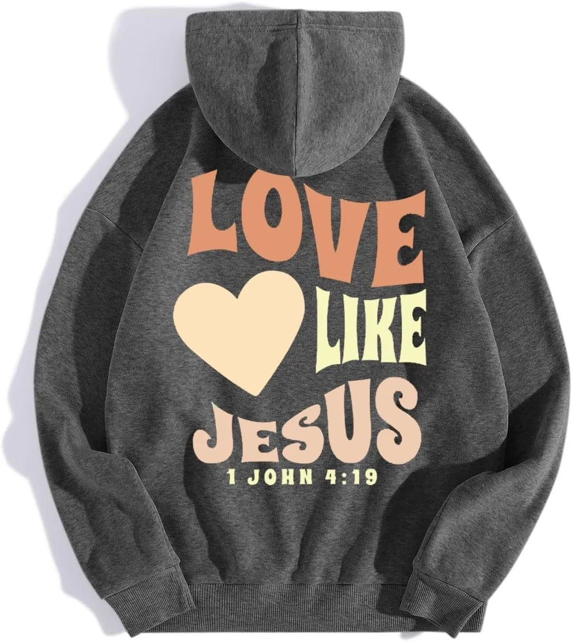 Womens Hoodie Casual Letter Graphic Print Long Sleeve Oversized Sweatshirt Tunic Tops Creweck Loose Tee T Shirts